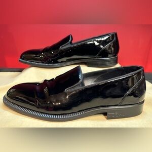 Stanley Blacker Couture Men’s Size 10M Slip On Dress Shoes Black Patent Leather